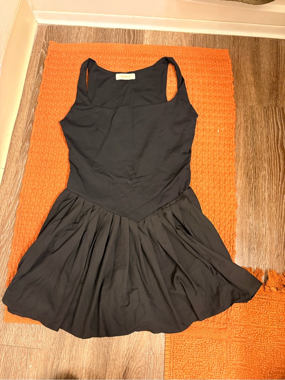 Women’s Black Sleeveless Fit-and-Flare Dress